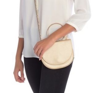 * Perfect for New Years * gold crossbody /clutch